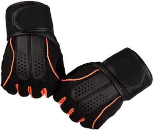 Weight Lifting Gloves Gym Gloves <b>Half</b> Finger Workout Gloves Breathable Fabric with Double Palm protection Layers on Cheap Price - Product Image 3