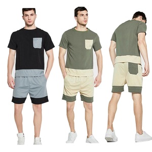 T-shirts et Shorts de haute qualité, ensemble personnalisable avec le dernier Style de feu à Sublimation, logo personnalisé, 100% - Product Image 1