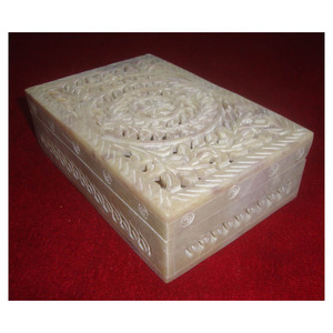 พิเศษ Soapstone ตัดราคาแกะสลักกล่องเครื่องประดับสำหรับเทศกาล Gifting - Product Image 1
