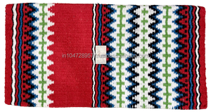 Almohadilla de sillín de caballo de tela Premium de alta calidad, piel de oveja, Stock australiano, manta de sillín occidental personalizada con relleno de lana - Product Image 2