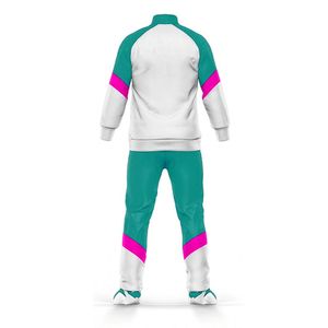 Ensemble de survêtement d'hiver grande taille de qualité supérieure pour le fitness et le jogging, motif uni, avec sweat-shirt et pantalon de jogging 100 % coton - Product Image 3