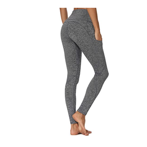 2025 nouveau Style femmes gris taille haute Leggings extensible confortable tissu pour Gym Fitness Wear - Product Image 1