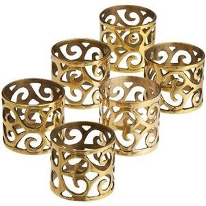 DINNER PARTY WEDDING HIGH QUALITY HOME DECORATION ALUMINIUM BASSIC NAPKIN RINGS FANCY NAPKIN RINGS - Product Image 2