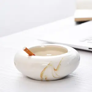 home large creative personality retro chinese home living room office windproof Ceramic ashtray