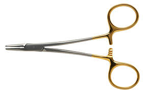 1 boîte de porte-aiguille chirurgicale, en carbure de tungstène, T.C Porte-aiguille 0.sey dentelé, droit, en acier inoxydable, approuvé CE, 13cm - Product Image 3