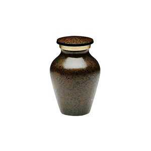 Copper Marble Small Funeral <b>Keepsake</b> Container for <b>Ashes</b> - Product Image 1