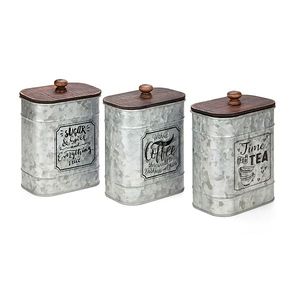 Contenedor de almacenamiento de pan de Metal plateado Vintage, contenedor de almacenamiento de pan de cocina Retro de granja, cajas de pan - Product Image 3
