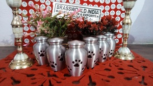 ทองเหลืองเงิน PEWTER เผาศพสัตว์เลี้ยงอุปกรณ์ศพโกศโดย Brassworld อินเดีย - Product Image 2