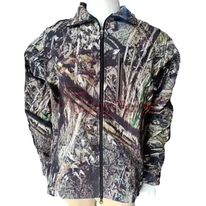 Jaket berburu luar ruangan bulu domba Camo keluaran baru jaket berburu desain buatan khusus untuk pria