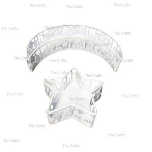 Bandeja de Metal para Servir Chocolates con Diseño Islámico, de la Mejor Calidad, con Forma de Estrella y Luna, Bandeja de Ramadán a Precios Económicos - Product Image 4