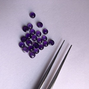 Gema Suelta de Amatista Africana Natural de 6 mm, Redonda, Calibrada, en Forma de Cabujón, para la Fabricación de Joyas, a Precio de Fábrica al por Mayor - Product Image 3