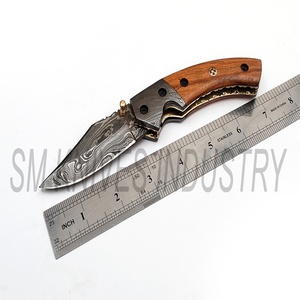 Beau couteau damas fait à la main belle poche de serrure de doublure/couteau pliant (smk1252) - Product Image 5