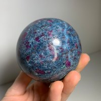 Rubinkugel Geschenk Heimdekoration Heilkristalle Edelsteine Kugel Rot Großhandel Wunderschön Blau Feng Shui Liebe Kyanit Poliert