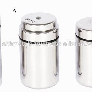 Agitador de pimienta y sal, dragado de acero inoxidable resistente - Product Image 2