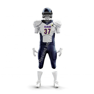 Uniforme de Fútbol Americano Sublimado Personalizado, Transpirable, de Talla Grande, Manga Corta, de Poliéster de Secado Rápido, a Precio de Fábrica - Product Image 3