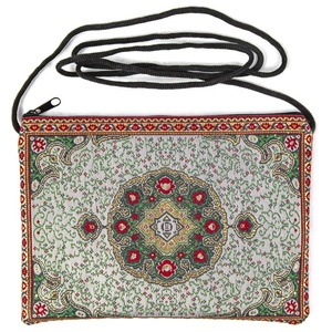 Funda de pasaporte y billetera tejida turca, diseño de alfombra persa, de Turquía - Product Image 1