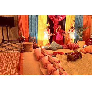 Mehandi-estatua de fibra para decoración de escenario, Mehandi, Sangeet, decoración de escenario de boda, cultura Punjabi, Theem Sikh - Product Image 1