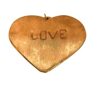 HOT SELLING METAL HEART ALUMINIUM <b>LOVE</b> DESIGN CHRISTMAS DECORATION HANGING <b>ORNAMENT</b> WITH HANGING ROPE - Product Image 1