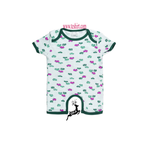 GOTS OCS Organic Cotton Blank Baby Romper Infant Newborn Bodysuit Bulk Supply OEM ODM Private Label India - Product Image 1