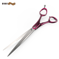 Ensemble de ciseaux pour chien en aluminium rose, écologiques et légers, lames en acier japonais, construction en acier inoxydable, outils de toilettage pour droitiers