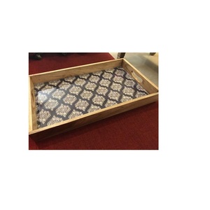 Plateau de service en bois pour forme carrée de taille personnalisée et émail imprimé pour plateau de service et Offre Spéciale en bois - Product Image 5