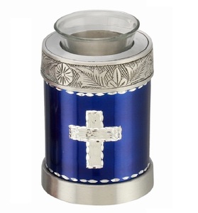 METAL <b>MEMORIAL</b> <b>CANDLE</b> URN MOP DESIGNER <b>CANDLE</b> FUNERAL ASHES URN <b>CANDLE</b> CREMATION URN - Product Image 4