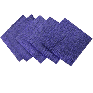 Hecho a mano de alta calidad azul marino 100% hojas de fieltro de lana 15 cm Tejido ligero accesorio de Proyecto de bricolaje hecho en Nepal - Product Image 1