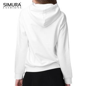 Sudadera con Capucha para Mujer SIMURA, 100% Algodón, Informal, con Bolsillos, Color Sólido, para Invierno y Otoño - Product Image 2