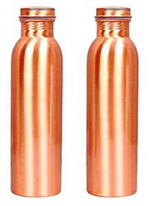 Nouveau style Bouteille d'eau en cuivre et yoga Récipient d'eau en cuivre solide Distributeur d'eau de l'Inde - Product Image 5