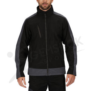 New Arrival Custom Design High Collar Softshell Jacket for Men's Wholesale Breathable Outdoor Mountain & Hiking Softshell Jacket - Product Image 4