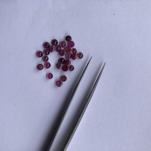 Turmalina Rosa natural de 2mm, cabujón calibrado redondo liso, venta al por mayor, oferta a granel a precio de fábrica, tienda en línea Alibaba India 2024 - Product Image 2