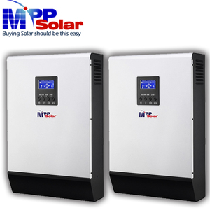 Mppsolar inverter tenaga surya 10KW 48v, inverter tenaga surya 230v 80A mppt pengisi daya baterai 60A gelombang sinus murni off grid