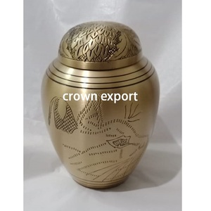 Adult Human Brass Material Cremation Urns Hand Engraved Black Classic <b>Keepsake</b> & <b>Pet</b> Urns from Top Listed Manufacturer - Product Image 4
