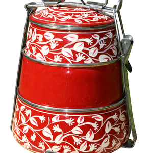 Hand Painted thép không gỉ Hộp Ăn Trưa, 3 Tier Hộp Ăn Trưa, Bento hộp - Product Image 1