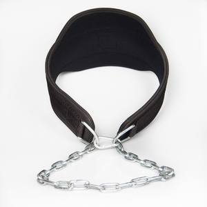 GAF Gym Ejercicio Culturismo Levantamiento de pesas Power Dipping Belt en alta calidad y logotipo personalizado Cinturón de levantamiento de pesas de cuero - Product Image 1