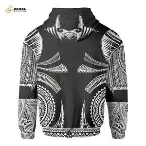 Sudadera con capucha de sublimación personalizada para correr, jersey de poliéster - Product Image 2