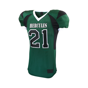 Maillots de football américain, t-shirts sublimés, logo brodé personnalisé, polyester mesh, streetwear, maillots de foot, avec option OEM - Product Image 5