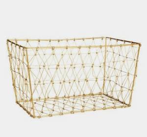 Cesta de almacenamiento de Metal de gran venta para el hogar, Hotel, cesta de almacenamiento de ropa, cesta decorativa galvanizada, accesorios de cocina - Product Image 2