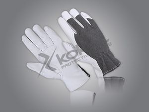 Guantes de seguridad de trabajo de piel de cabra anticortes y antideslizantes de primera calidad, Arbeitshandschuhe de cuero XL para protección de conducción, función de luz - Product Image 3