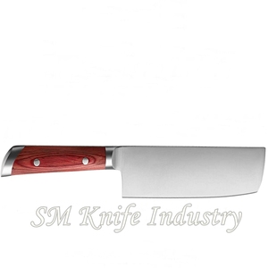 Cuchillo de cocina alemán de acero forjado a mano, personalizado, con Funda de cuero, para chef, Smk2010 - Product Image 4