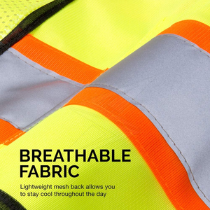 Customizable Winter Safety <b>Vest</b> with Reflective Construction Features Waterproof Jacket with Logo <b>Support</b> - Product Image 4