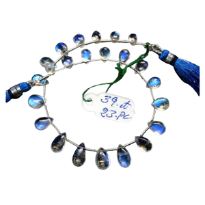 Perles en forme de poire bleue en vrac de qualité supérieure certifiées CMA pierre de lune arc-en-ciel turquoise naturelle de haute qualité certifiées personnalisées - Product Image 6