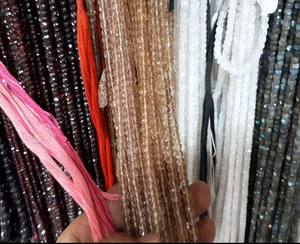 Perles rondes facettées en labradorite naturelle multicolores, avec certification IGI, pour la fabrication de bijoux - Product Image 3