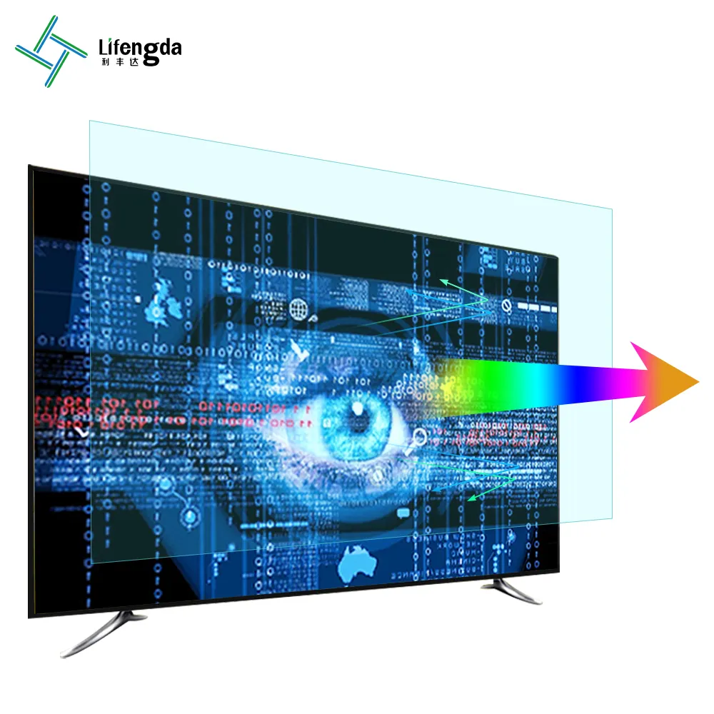 Pelindung layar Anti cahaya biru pelindung layar transparansi tinggi untuk TV 55 inci pellicola besttiva tv 55 pollici tivi film