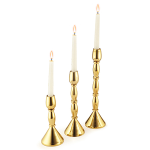 Vente chaude En Métal Bougie Stand D'or Décoration de mariage Centre pièce Perles Chandelier Ensemble Moins Cher Prix Bougie stand - Product Image 3