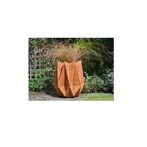 FIORIERA CORTEN ACCIAIO INOX PENTOLA di ACCIAIO INOX FIORIERA SU MISURA TAGLIO del LASER del METALLO FIORIERA GIARDINO COTEN ACCIAIO INOX VASO di fiori