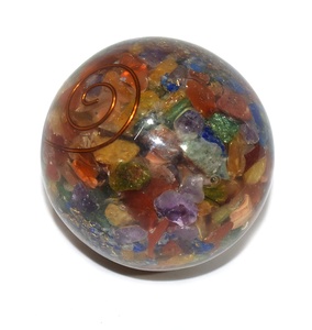 Sphère de boule de cristal 7 Chakra, décoration du bureau, pierre de guérison, pour la Divination de Yoga - Product Image 1