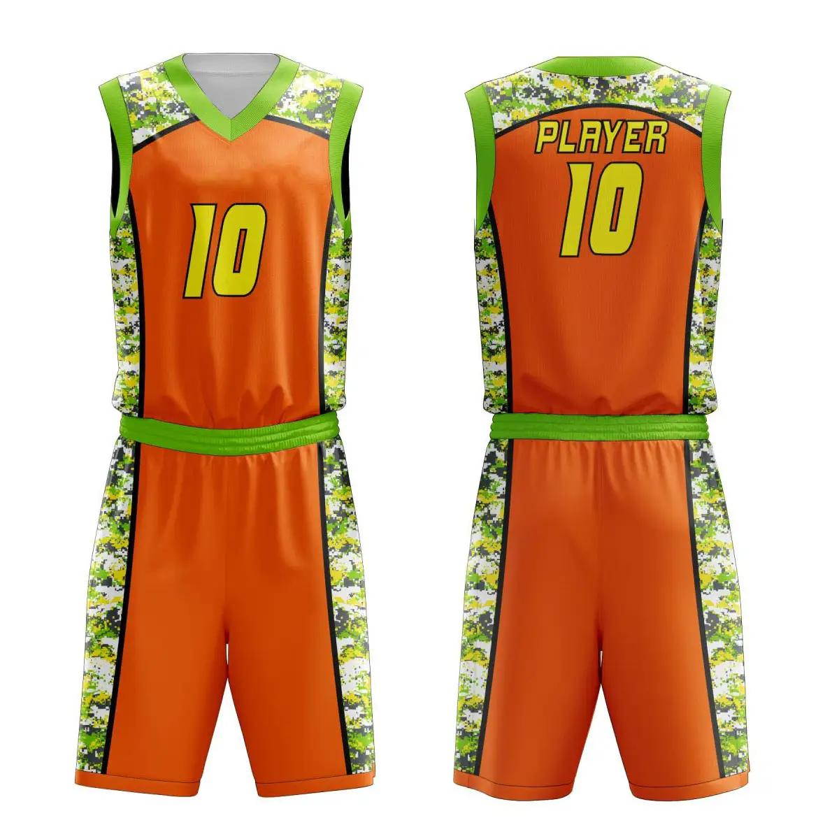 New Design Sleeveless Men Basketball Uniform Set Collage Basketball Training Wear Uniform 2 Piece Set