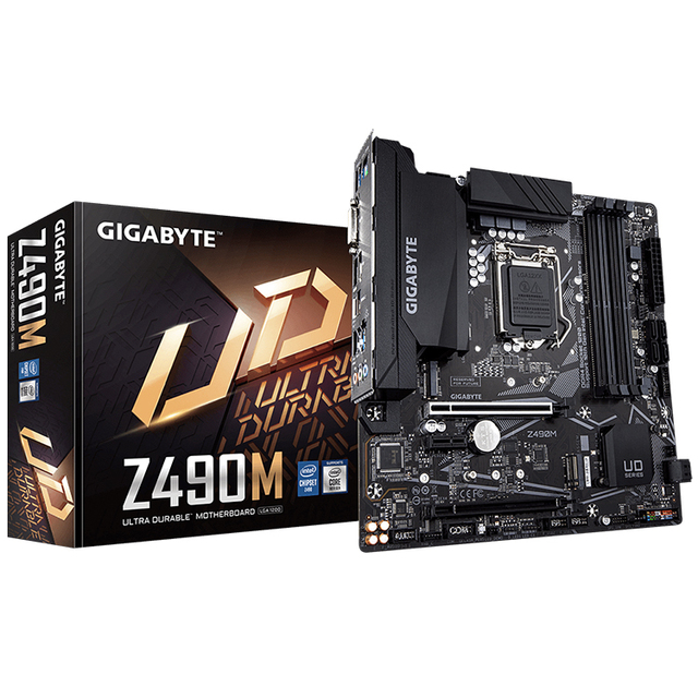 GIGABYTE Z490M Micro ATX Motherboard with Intel Z490 Chipset LGA1200 Socket Support 10th Gen Intel Core Series Processors