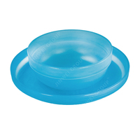 Assiettes à aliments en plastique coloré pour enfants, vente en gros